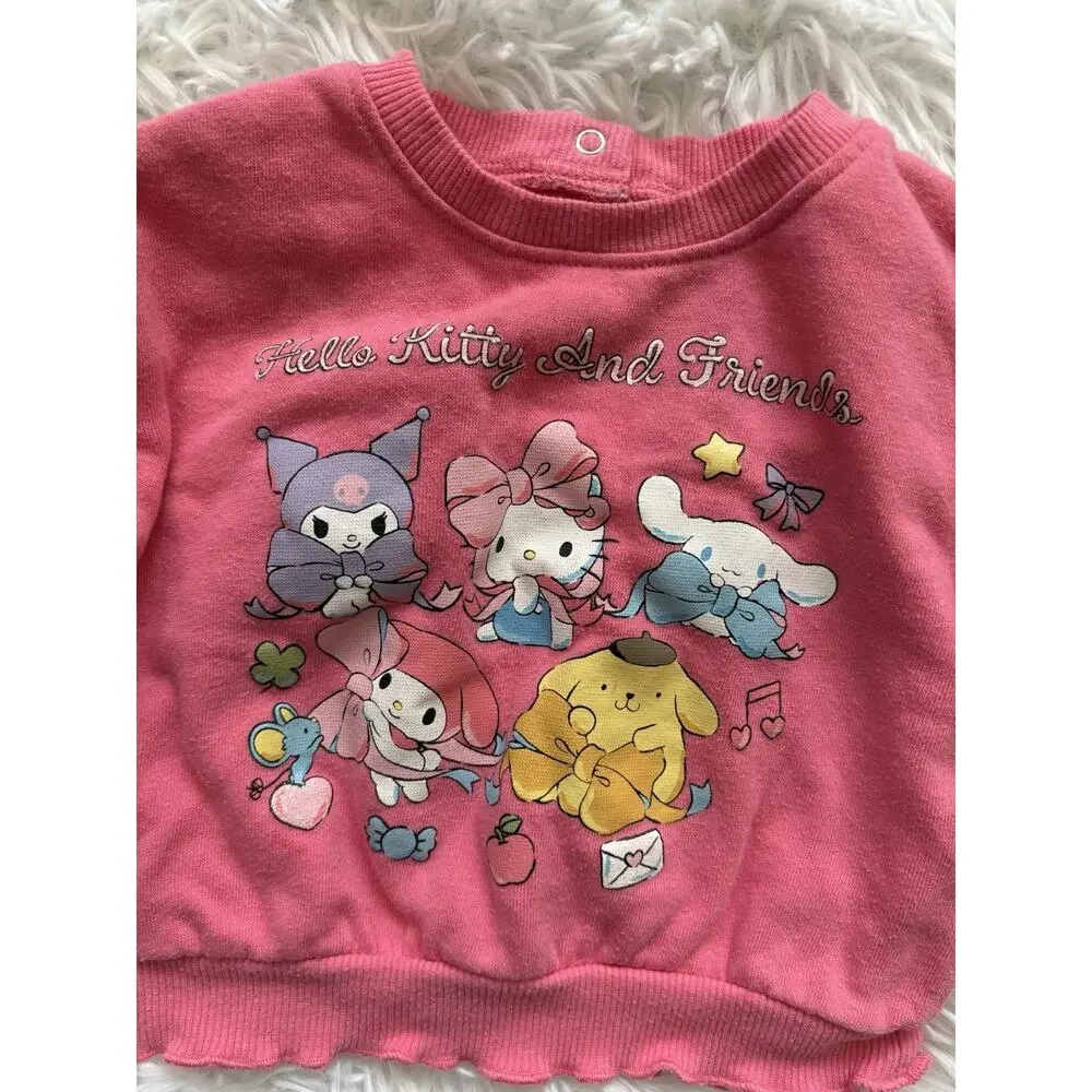 Hello Kitty & Friends Sanrio Toddler 3/6 Mo. Sweatshirt. Adorable, Fun
